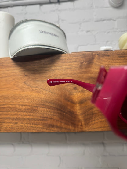 2000s Yves Saint Laurent ‘YSL’ Logo Shield Sunglasses