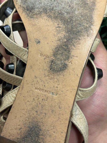Balenciaga ‘Arena’ Studded Flat Sandals