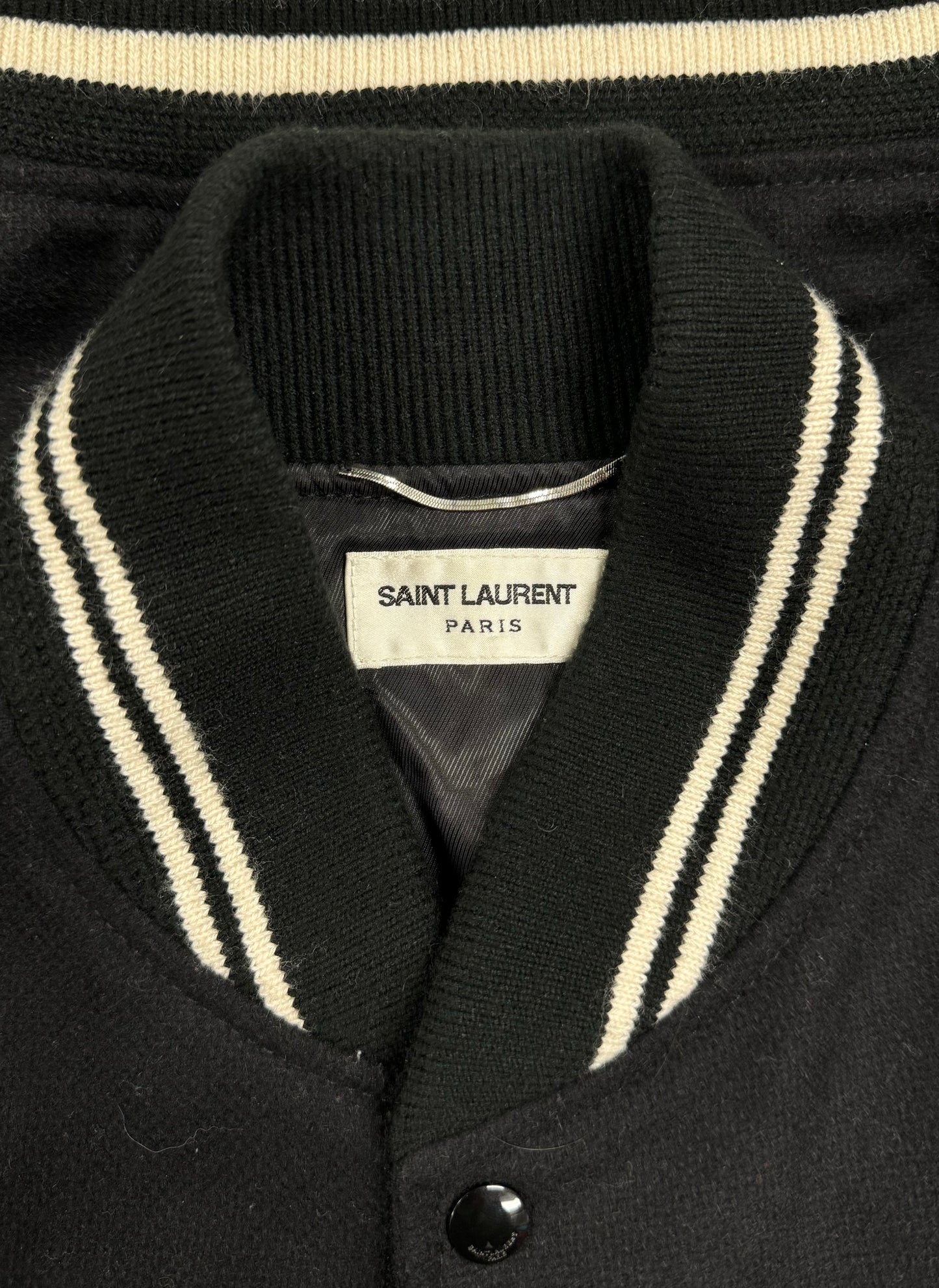 SS2018 Saint Laurent ‘Teddy’ Varsity Jacket