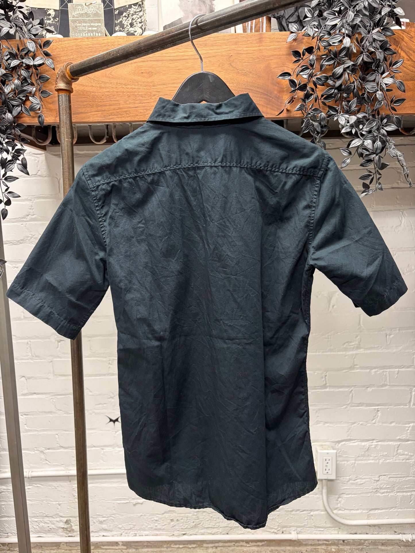 RAF by Raf Simons Black Slim Cut Polo