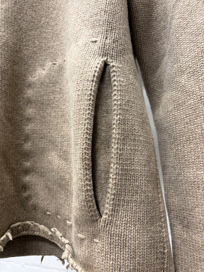 SS2002 Yves Saint Laurent Rive Gauche by Tom Ford ‘Safari’ Raw Hem ‘Roll Neck’ Sweater