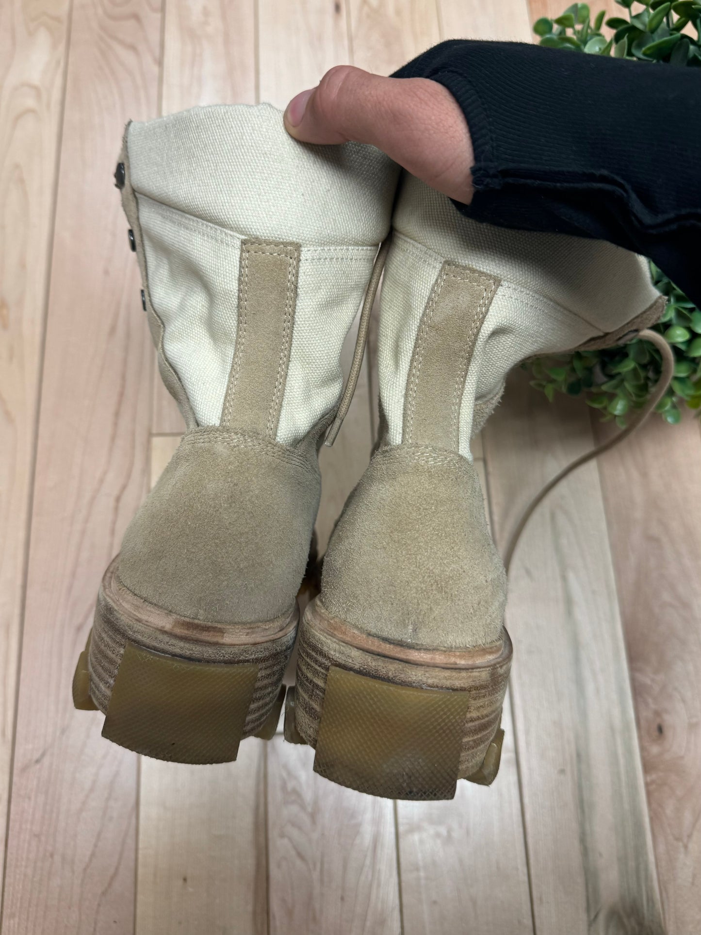 Balenciaga ‘Desert Sand’ Suede Tactical Army Boots