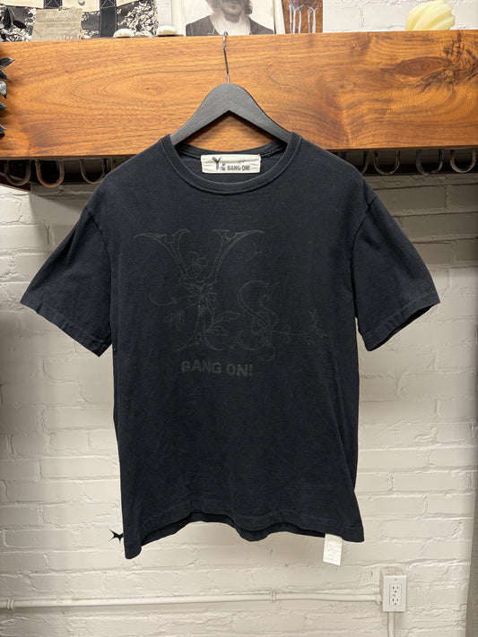 Yohji Yamamoto ‘Y’s Bang On’ Black Graphic T-Shirt