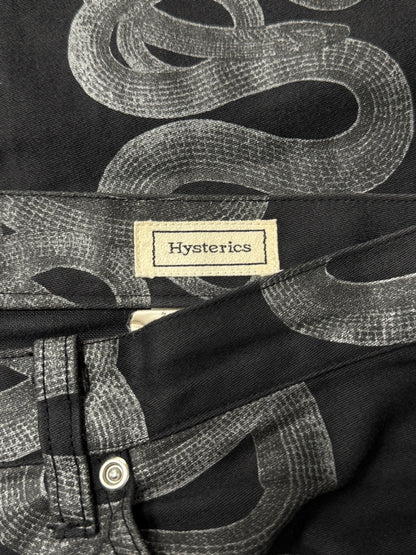 OG Hysteric Glamour Black ‘Snake’ Flared Leg Denim