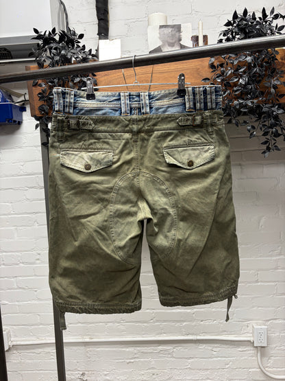 2000s Dolce & Gabbana ‘Double Layered’ Denim Cargo Shorts