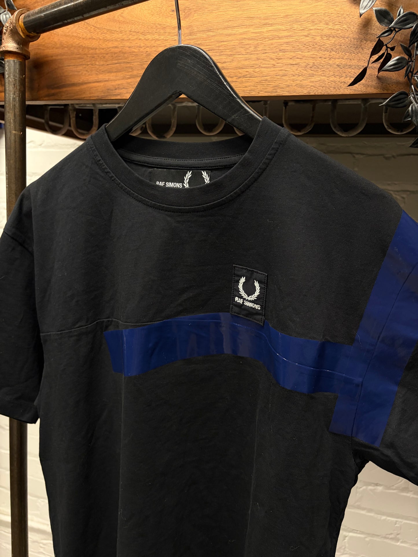 Raf Simons x Fred Perry ‘Gaffer Tape’ Black Logo T-Shirt