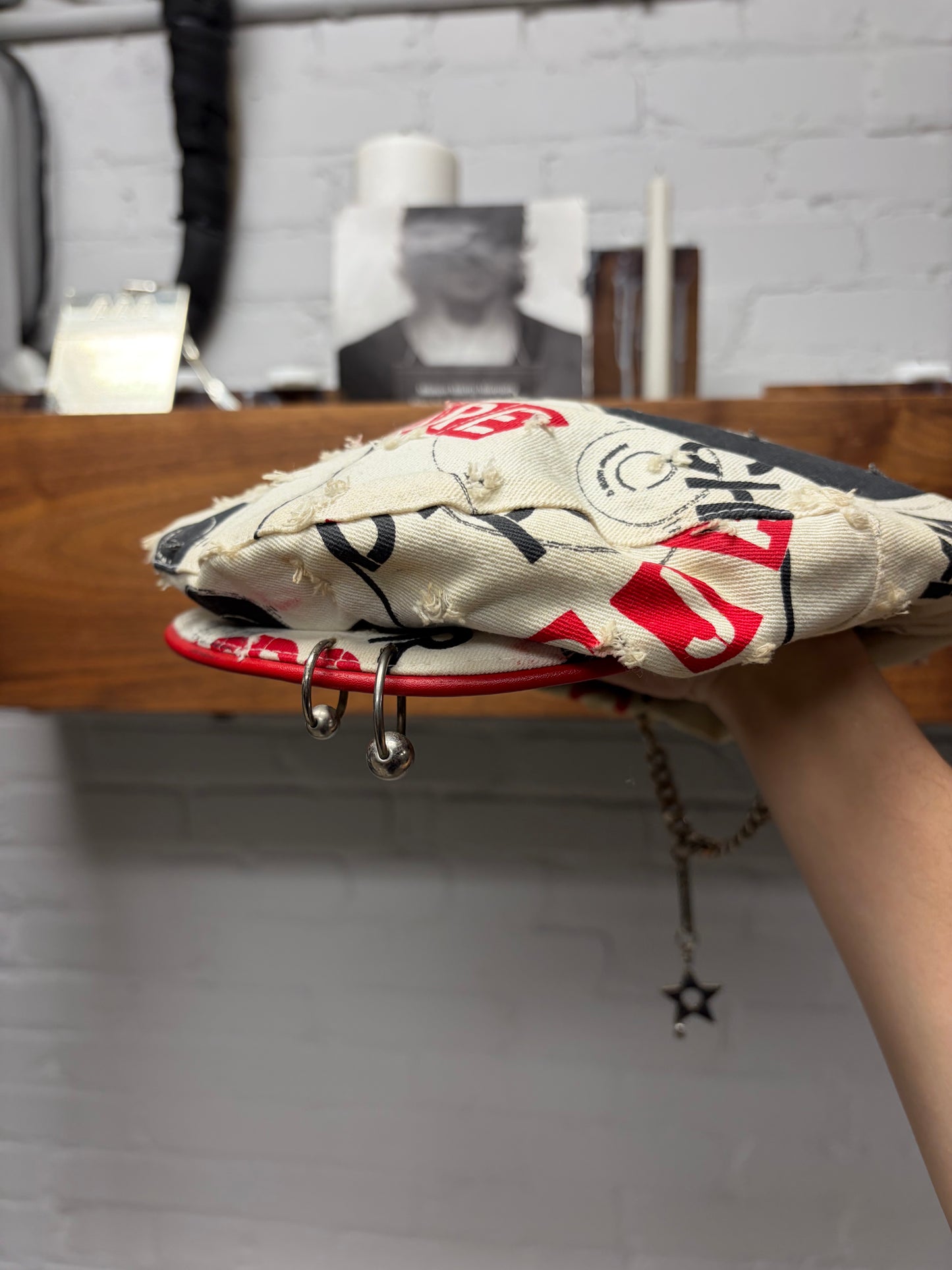 2004 Dior by John Galliano ‘Hardcore’ Pierced Beret