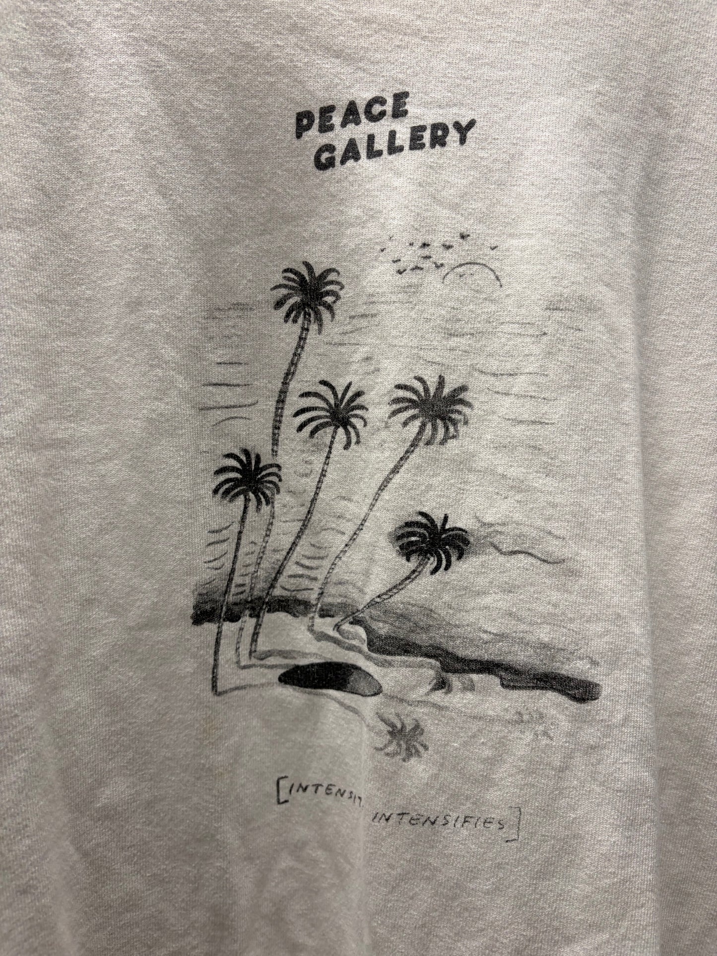 Acne Studios ‘Peace Gallery’ White Cropped Fit Graphic T-Shirt