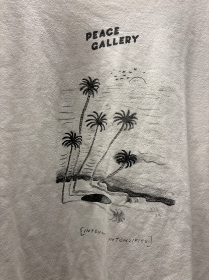 Acne Studios ‘Peace Gallery’ White Cropped Fit Graphic T-Shirt