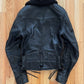 2000’s Dolce & Gabbana Shearling Lined ‘Brown Suede Detailed’ Collared Leather Moto Jacket