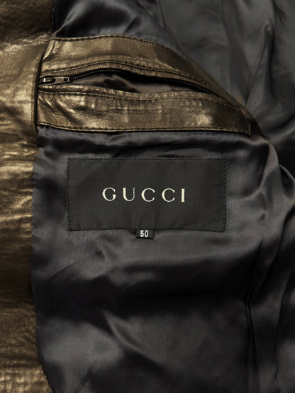 Gucci by Tom Ford ‘Ferrari’ Quilted Leather Bomber Jacket