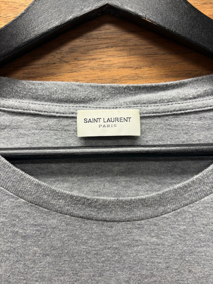 2016 Saint Laurent by Hedi Slimane ‘Bloodluster’ Fangs Black Graphic T-Shirt
