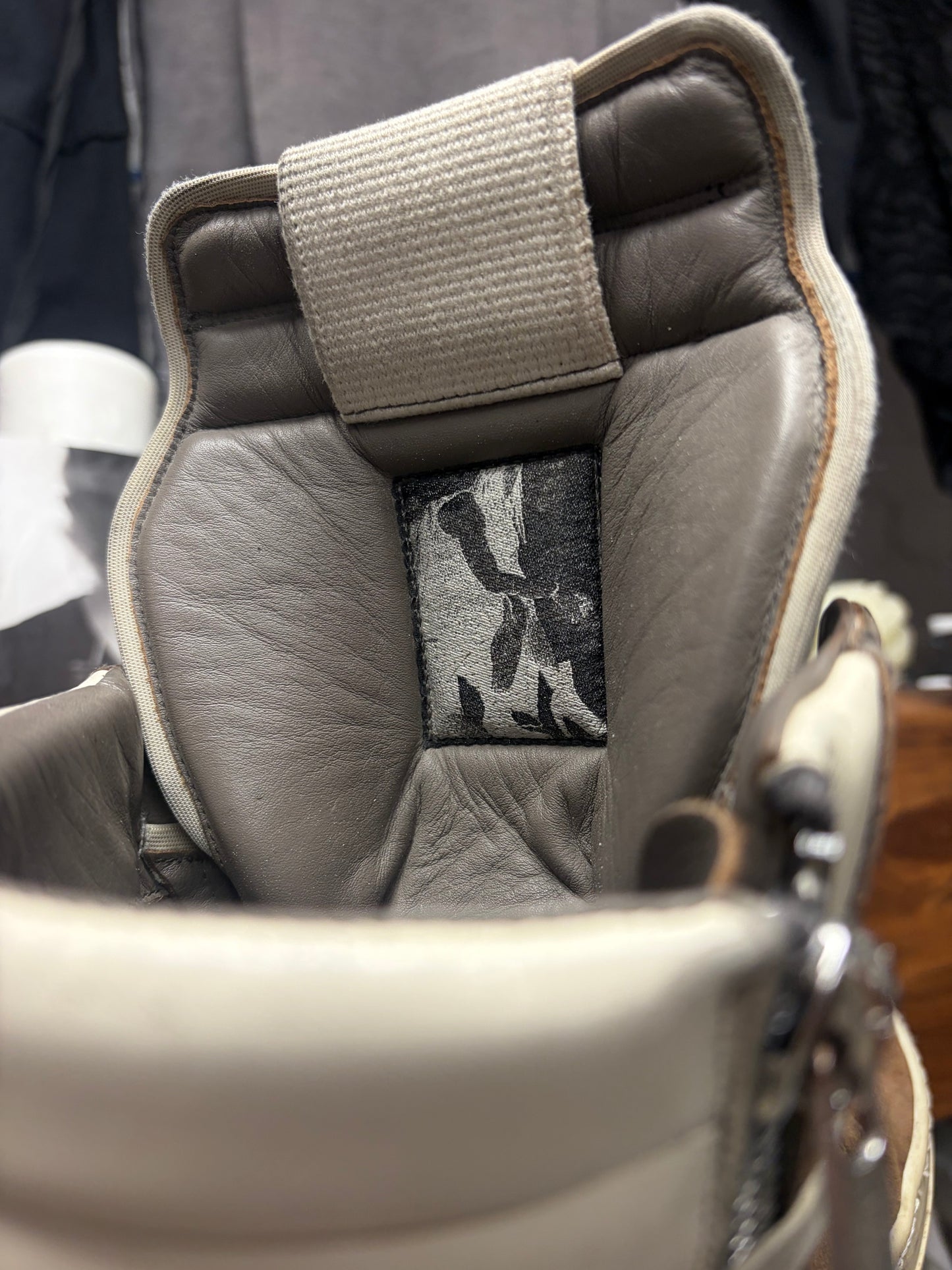 Rick Owens ‘Geobasket’ Dust Brown/Milk Suede High Top Sneakers