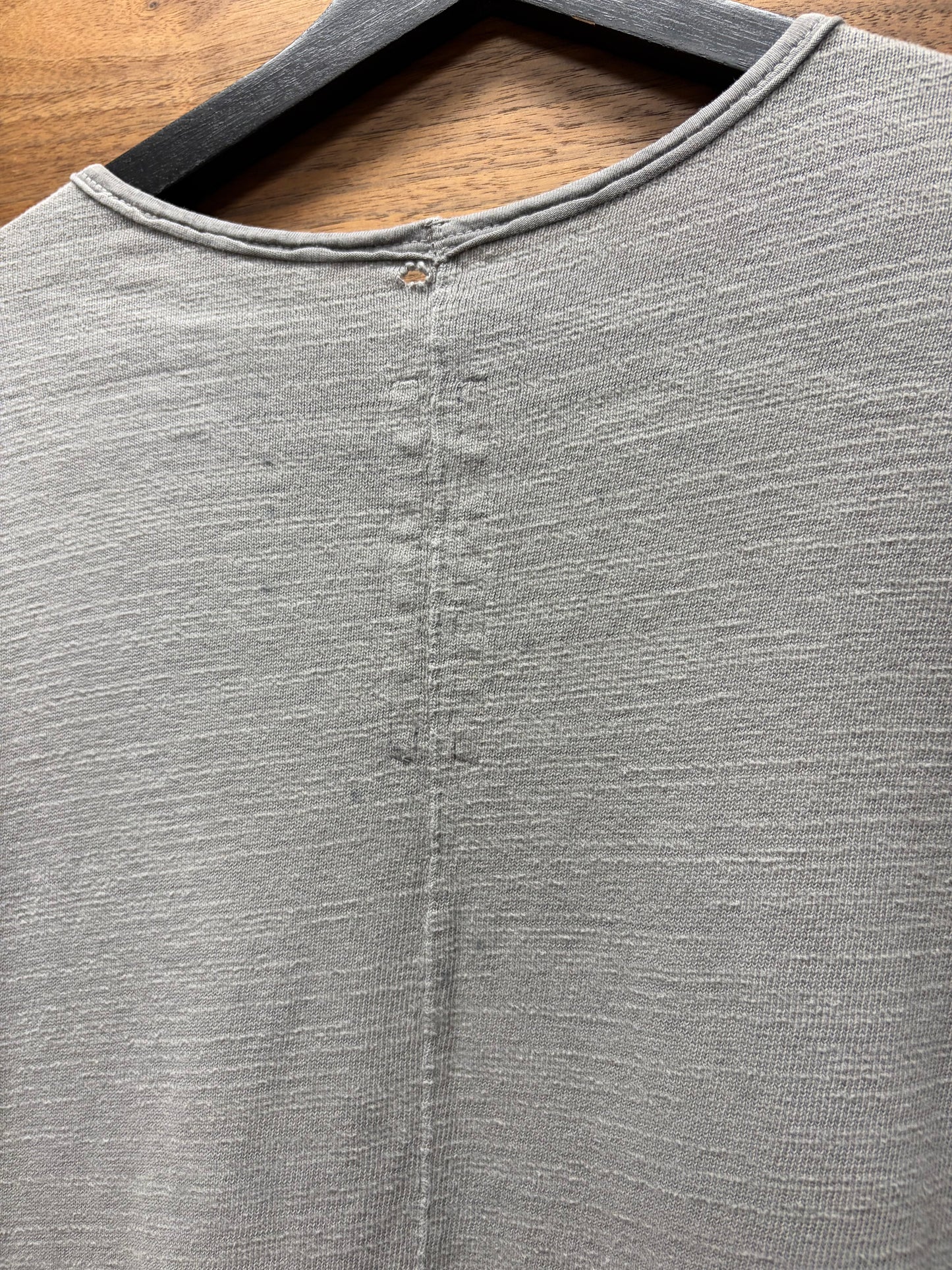 Rick Owens DRKSHDW Heavy Cotton Grey Long Sleeve Shirt