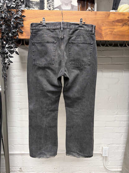 2018 Balenciaga ‘Washed Black’ Flared Leg Denim