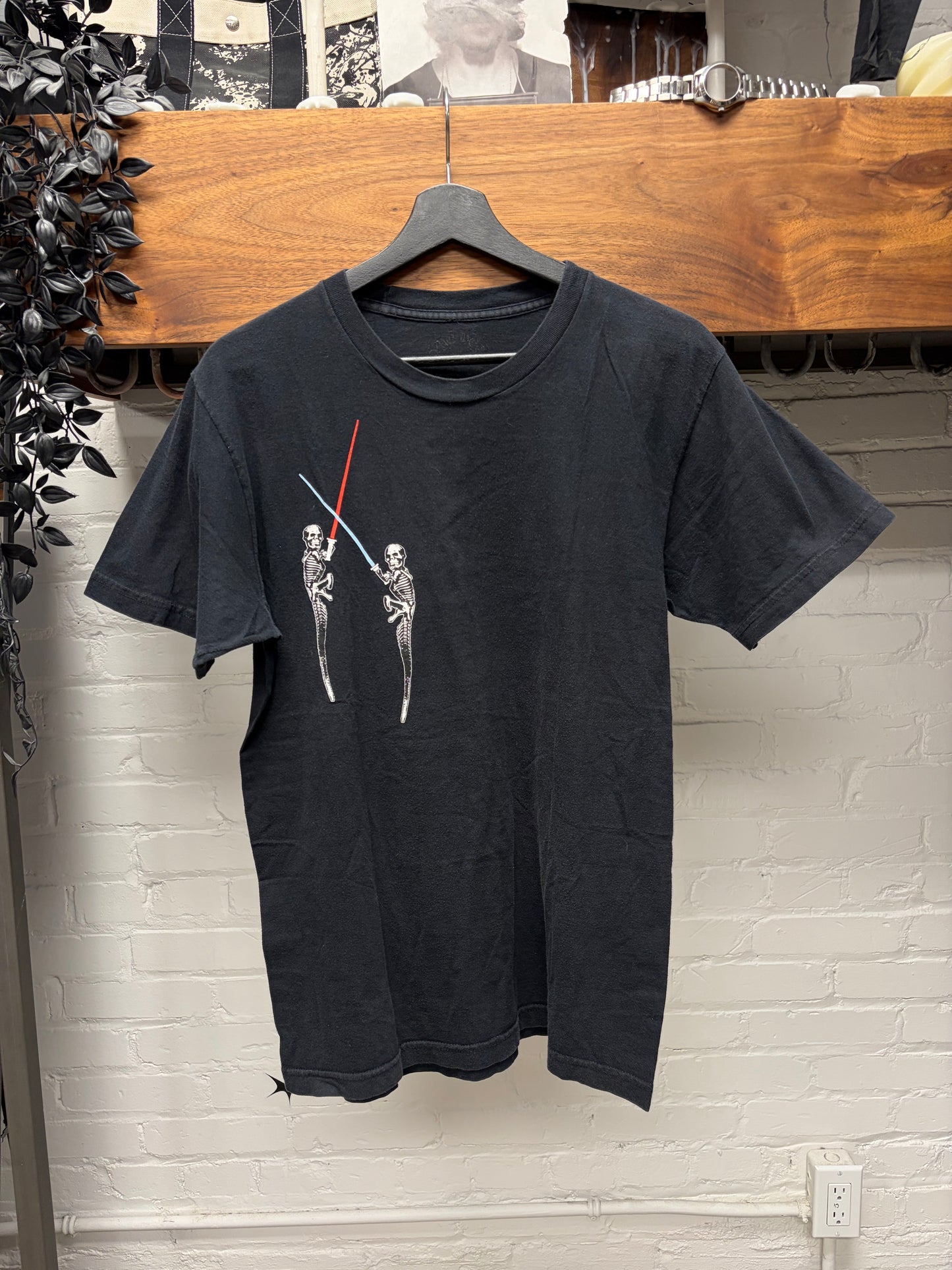 Chrome Hearts ‘Jarvis Skull’ Light Sabres Black Graphic T-Shirt