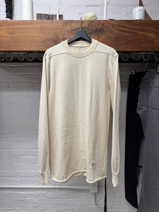 Rick Owens DRKSHDW ‘Natural’ Cream White Sweatshirt.