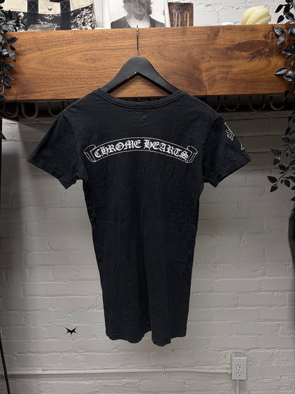 Chrome Hearts ‘Scroll Logo’ Black Short Sleeve T-Shirt