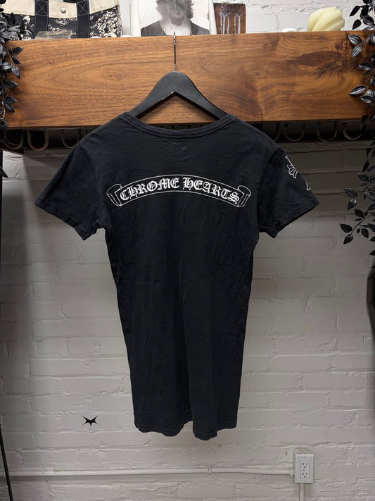 Chrome Hearts ‘Scroll Logo’ Black Short Sleeve T-Shirt