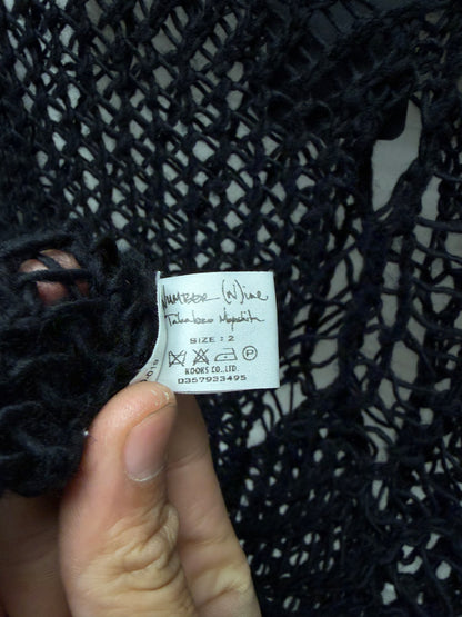 SS2005 Number (N)ine ‘Nightcrawler’ Spider Web Mesh Knit Sweater