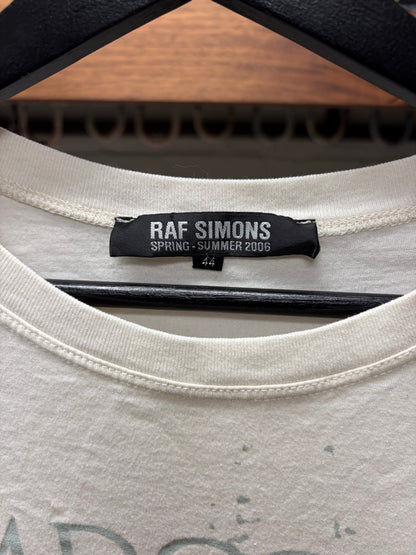AW2006 Raf Simons Icarus Surgit ‘Aether et Anima’ White Graphic T-Shirt