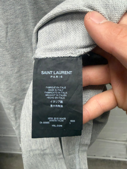 2012 Saint Laurent by Hedi Slimane ‘V Cut’ Polo