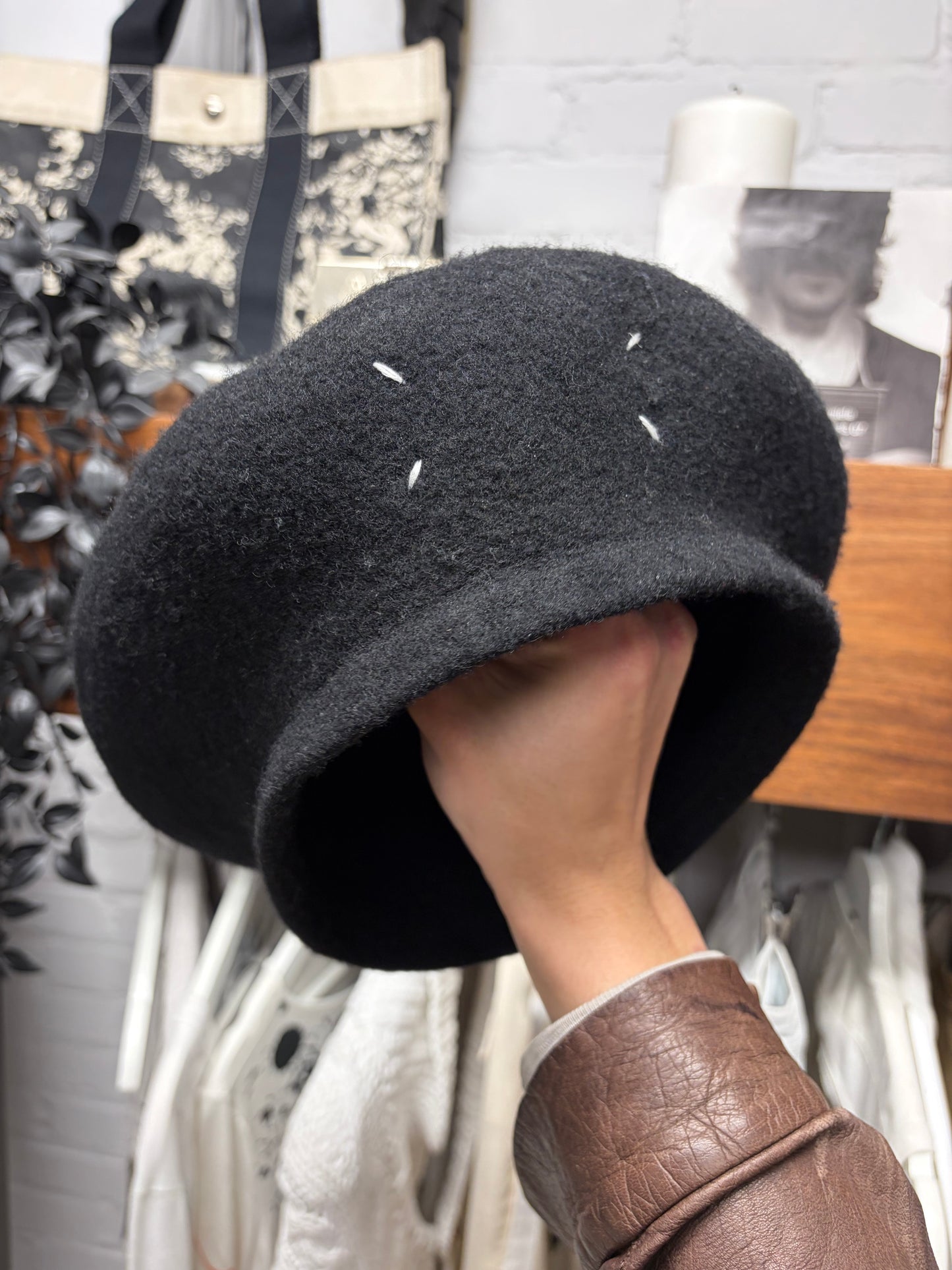 SS2022 Maison Margiela Black Wool Beret