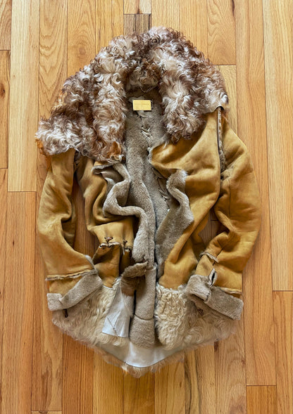 Early 2000’s Dolce & Gabbana ‘Sheepskin Fur’ Raw Hide Leather Jacket