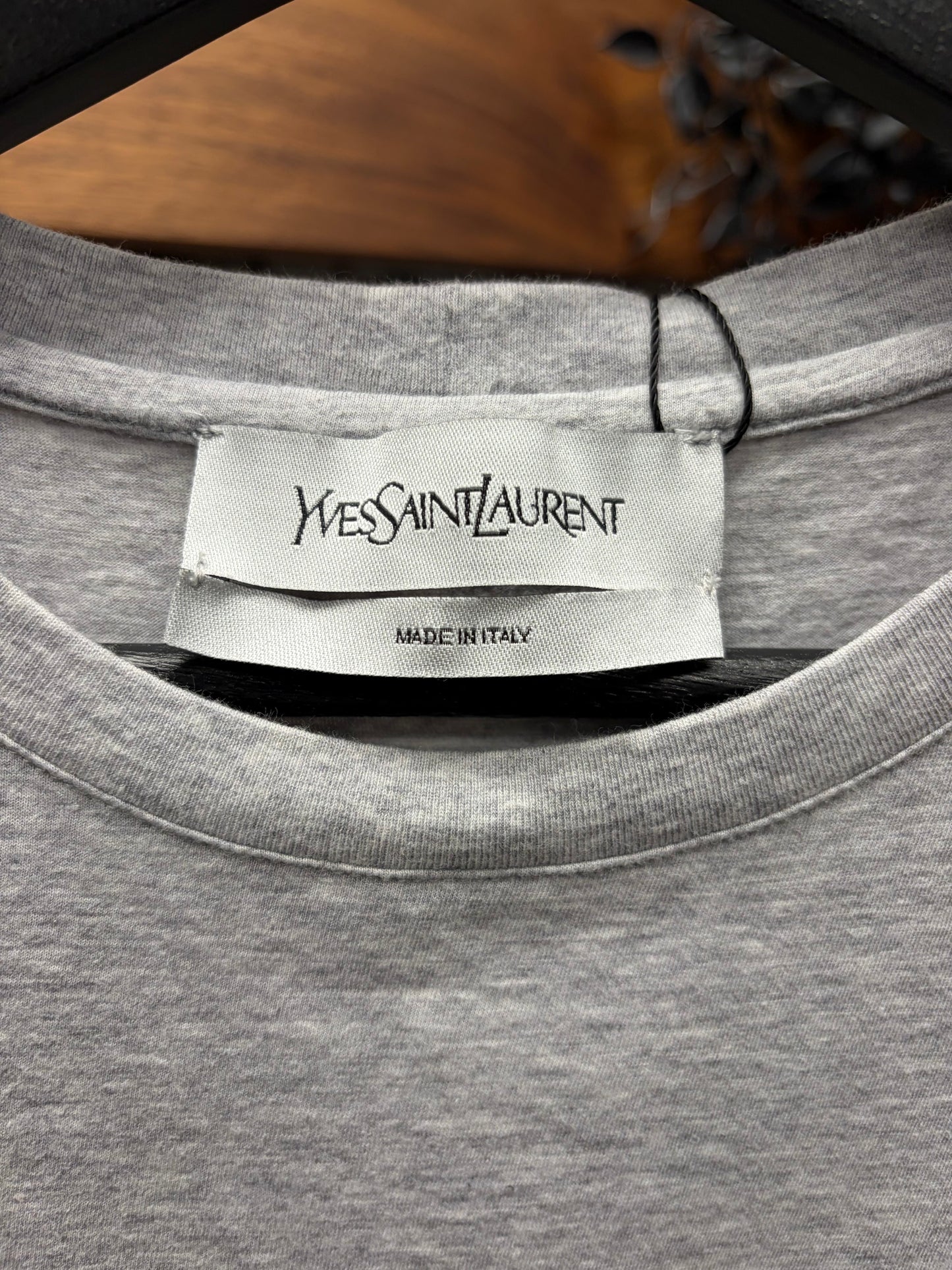 2000s Yves Saint Laurent Rive Gauche ‘Negative Space’ YSL Logo T-Shirt