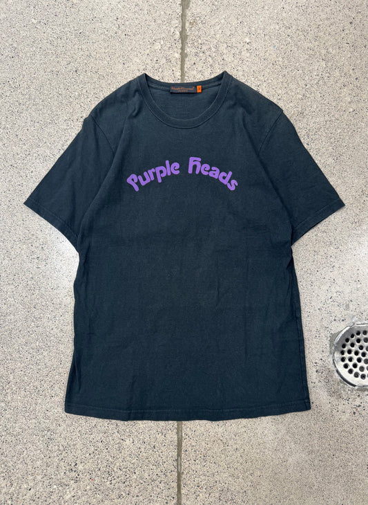 2000s Undercover ‘Purple Heads’ Black Graphic T-Shirt