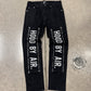 Hood by Air ‘Spellout Logo’ Zipper Knee Denim