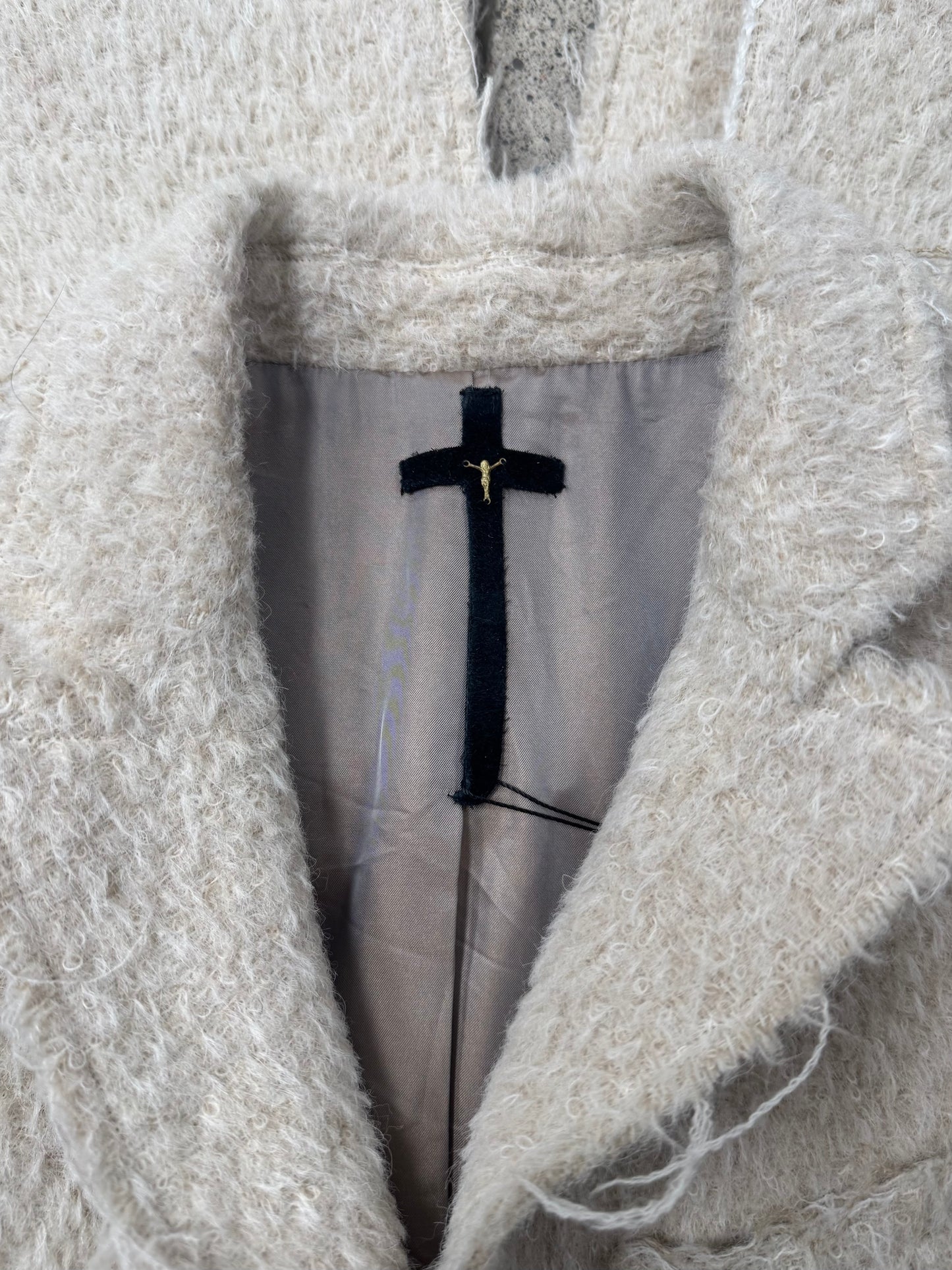 L.G.B. ‘Crucifix’ Alpaca Wool Coat