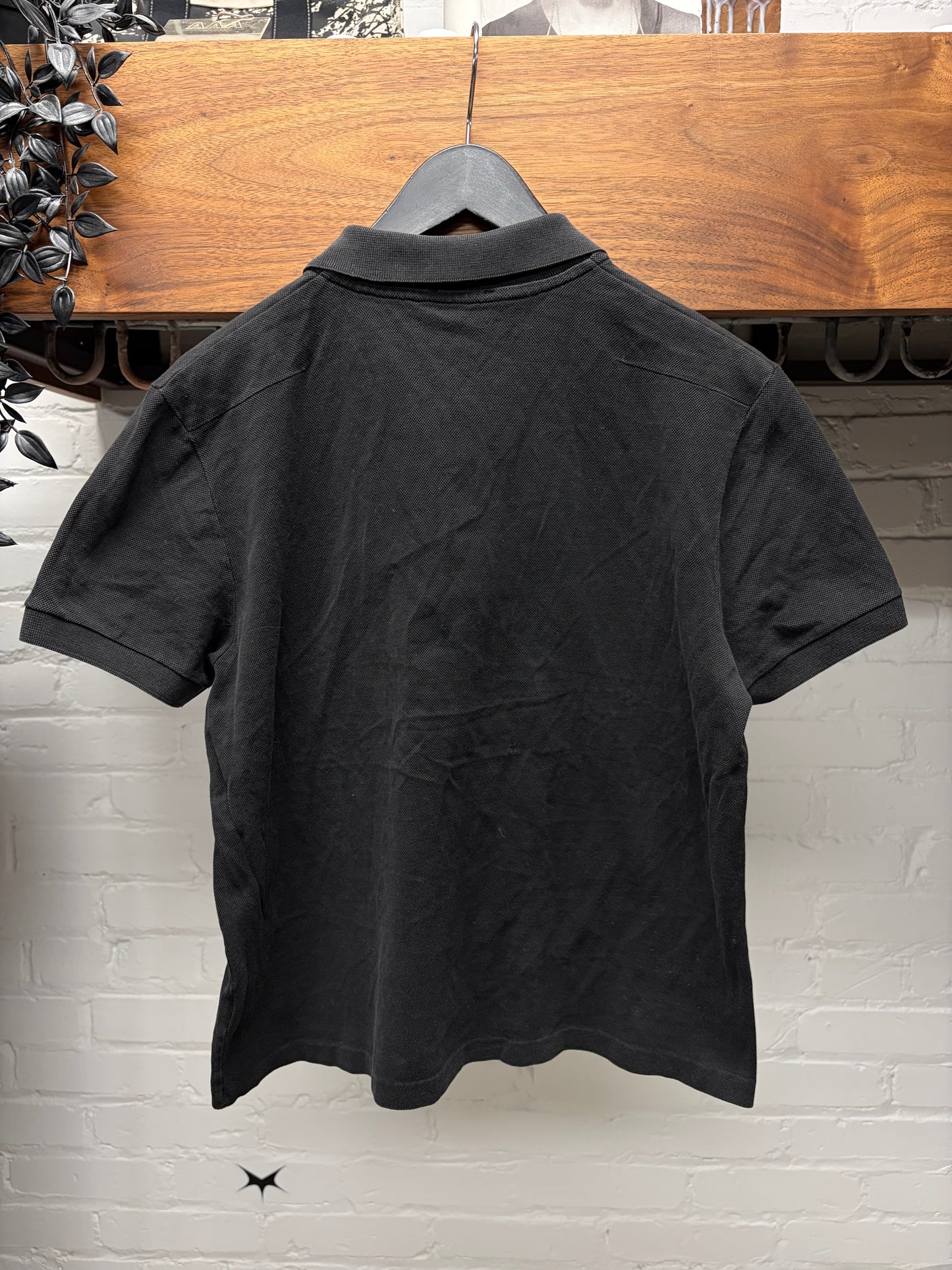 Dior Homme Black Cotton Embroidered ‘Bee Motif’ Polo