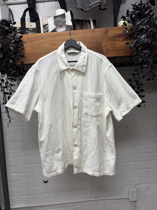 Our Legacy ‘Box Shirt’ White Short Sleeve Polo