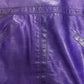 Dirk Bikkembergs Purple Calfskin Leather Moto Jacket