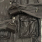 Roberto Cavalli Contrast Stitch Brown Leather Western Jacket