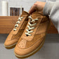 Maison Margiela ‘Court’ Brown Leather/Suede Crepe Sole Sneakers