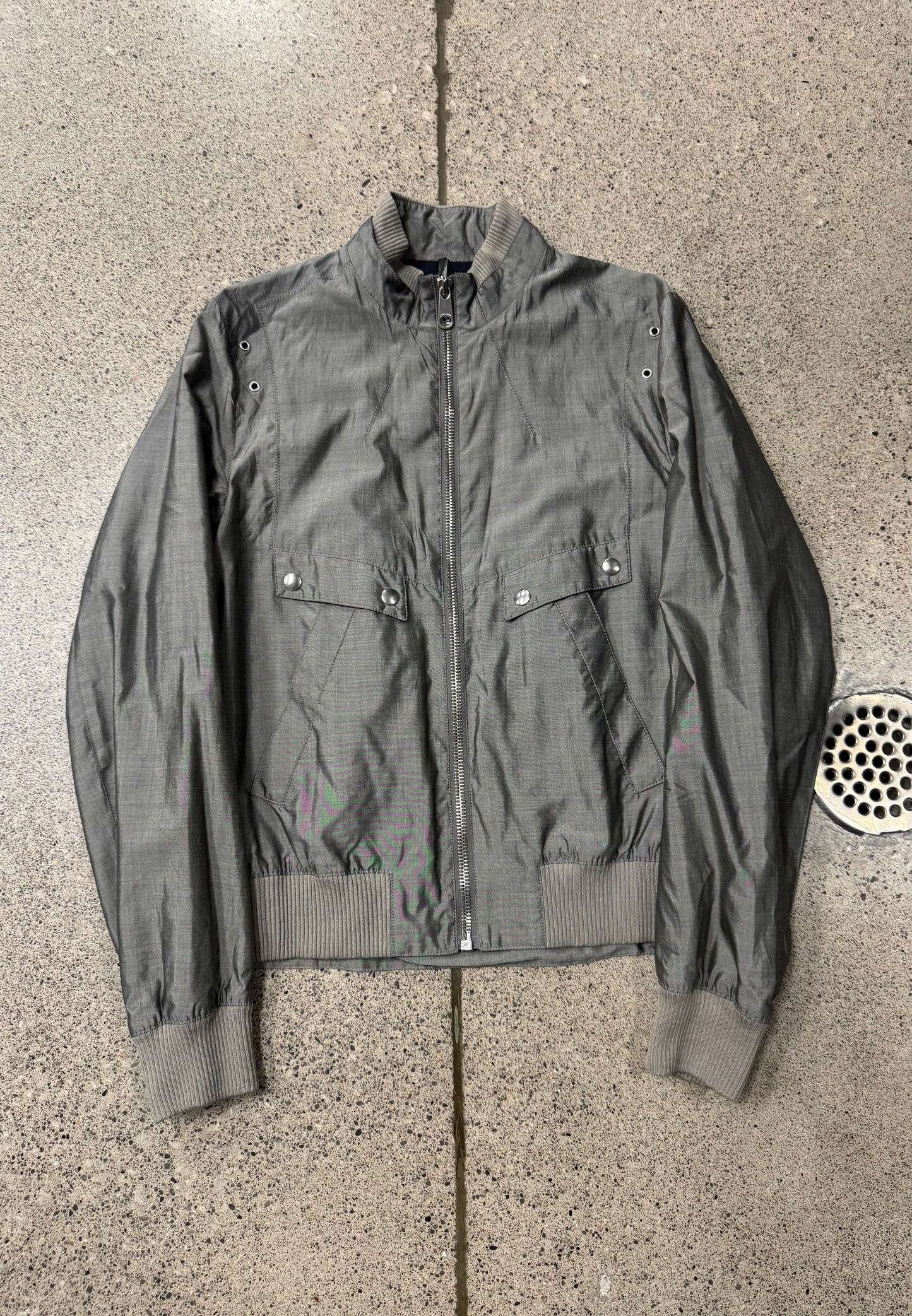 SS2008 Dior Homme by Kris Van Assche Silk Bomber Jacket
