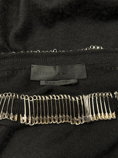 Alexander McQueen ‘Safety Pin’ Cashmere Knit Sweater