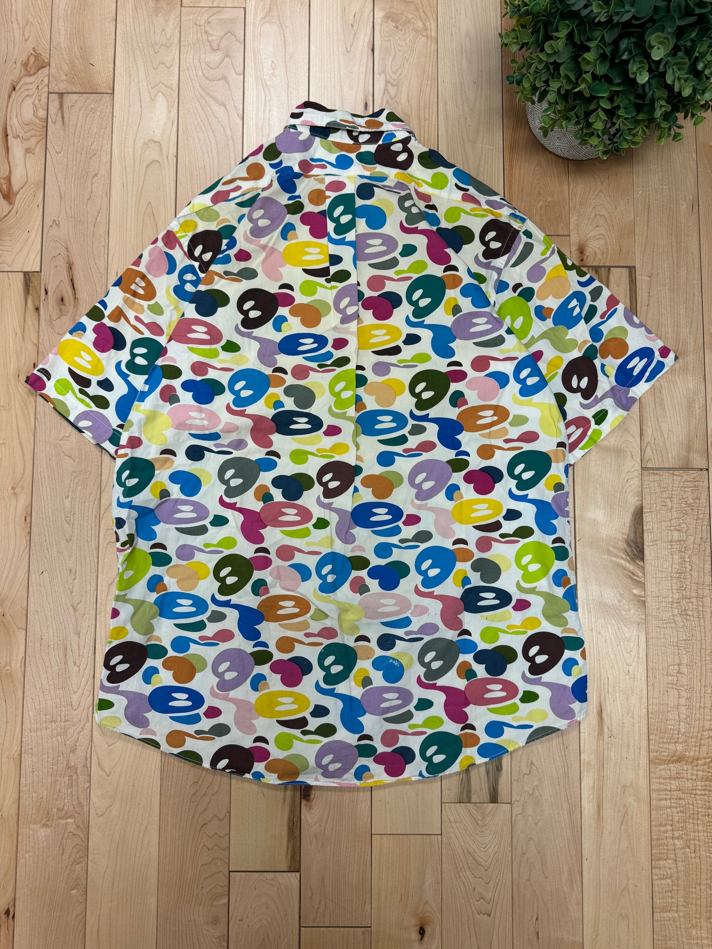 2000s Baby Milo ‘Rainbow Camo’ Button Down Shirt