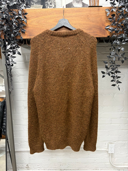 AW2008 Maison Martin Margiela Alpaca Wool Rustic Brown Cardigan
