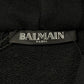 Balmain ‘Side-Zip’ Black Cotton Sleeveless Hoodie
