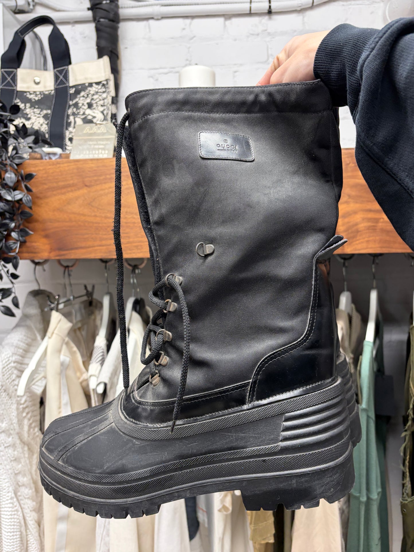 Vintage Gucci by Tom Ford Canvas/Rubber Duck Hunting Boots