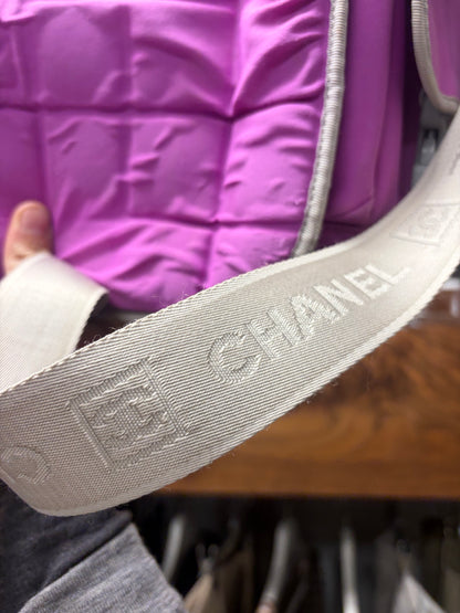 Chanel Sport Quilted Nylon Purple Crossbody/Shoulder Sling Bag