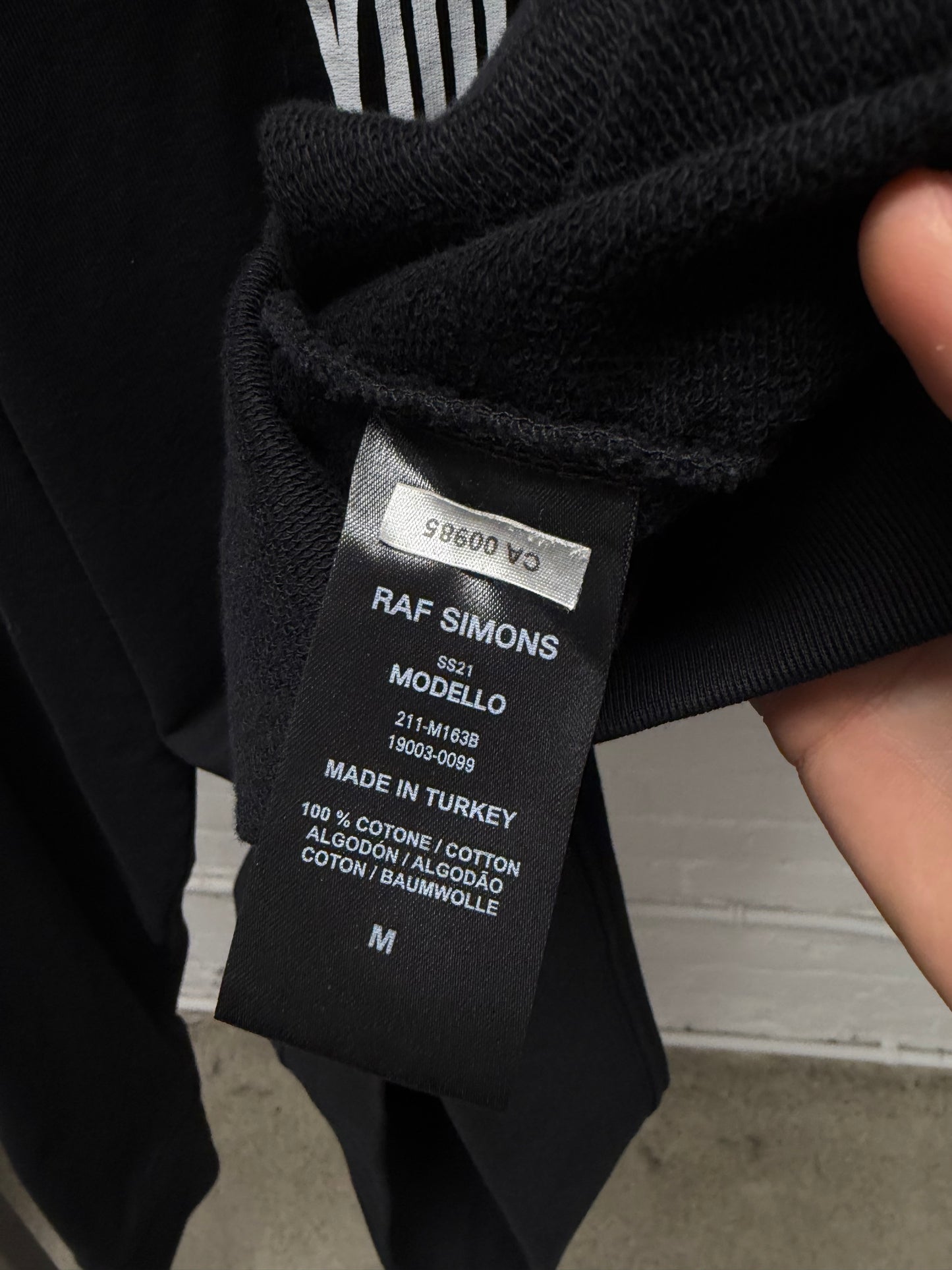AW2021 Raf Simons ‘Isolation’ Patch Pullover Hoodie