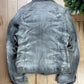 Tornado Mart Washed Grey Whiskered Denim Jacket