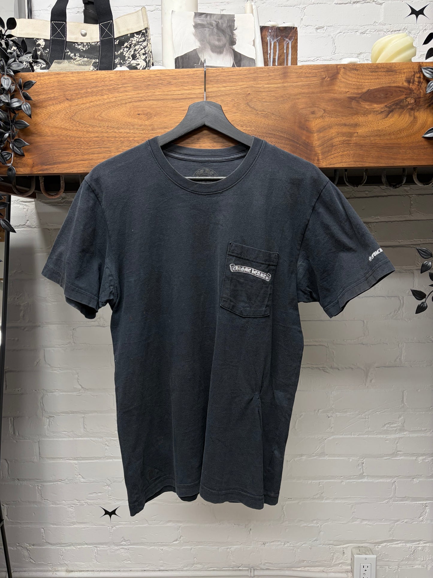 Vintage Chrome Hearts Fuck You ‘Scroll Logo’ Black Graphic T-Shirt