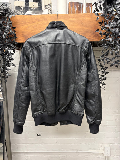 Hysteric Glamour Calfskin Leather Black Moto Jacket