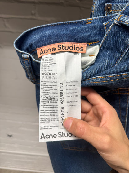 Acne Studios ‘Atlantis 1992’ Dirt Wash Blue Flared Cut Jeans