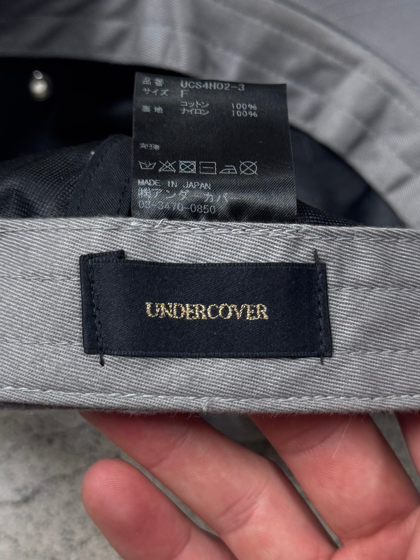 Undercover ‘Brain Damage’ 5 Panel Grey Strap-Back Camp Hat